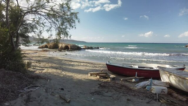 beach of Argassi in Zakynthos