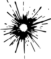 Bullet mark illustration created by artificial intelligence.