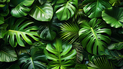 tropical leaves, big leaf in nature and green plants in garden. 4K Wallpaper and Background for desktop, laptop, Computer, Tablet, Mobile Cell Phone, Smartphone, Cellphone