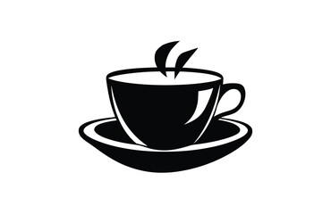 Obraz premium Flat Coffee icon symbol vector Illustration.