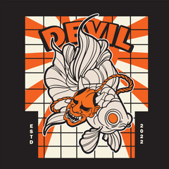 Free Vector | Flat design koi fish logo design	
