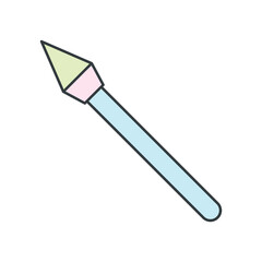 Spear icon design templates simple and modern concept