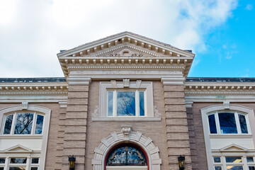 Historical Westborough public library MA USA