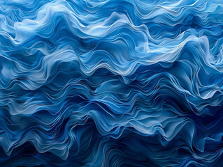 Obraz premium 3d wave blue abstract background.
