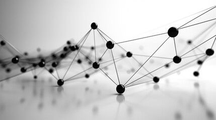 Abstract Plexus Technology Science And Engineering 3d illustration.