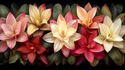 the Tricolor Stromanthe in a stunning photograph that celebrates its vibrant foliage and intricate patterns, neutral background, copy space