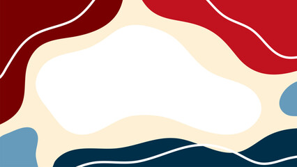 background with red to blue colorful waves. It's fun to see a maroon and blue colored background. Colorful Hand Drawn Waves Flat Design Isolated On White
