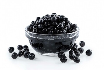 Tapioca Pearls, isolated on white