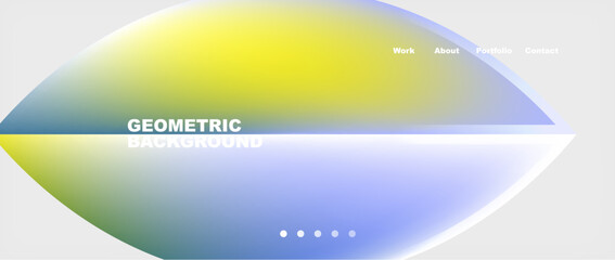 Abstract geometric shapes web design page. Vector Illustration For Wallpaper, Banner, Background, Card, Book Illustration, landing page