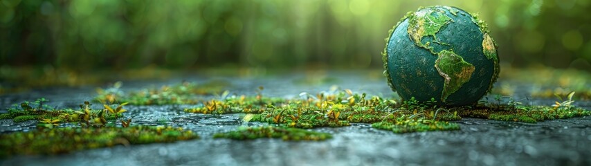 Earth day concept, 3D render clay of the earth, best for earth day or green day theme.