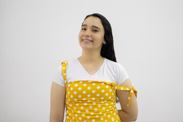 woman posing and smiling