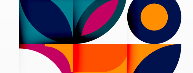 Obraz premium A vibrant logo featuring circles and leaves in electric blue on a white background. The design combines Azure shades with a pattern reminiscent of automotive lighting