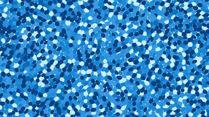 A blue and white background with circles of varying sizes and shades creating a dynamic pattern