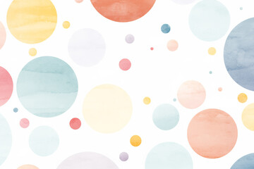 丸　柄　模様　水彩背景