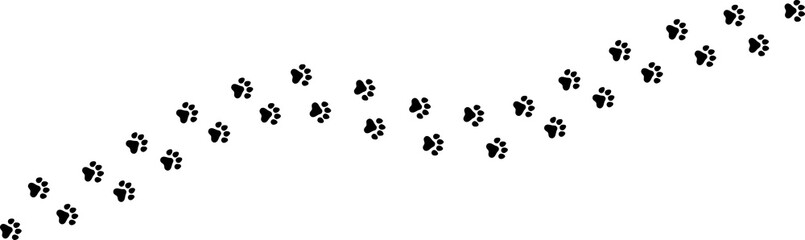 犬の足跡のアイコンのパターン	