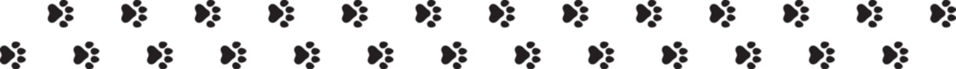 犬の足跡のアイコンのパターン	