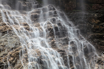 Sandiequan is a waterfall located in the eastern part of Lushan National Park, Jiangxi province, China. It originates from Dayue Mountain.