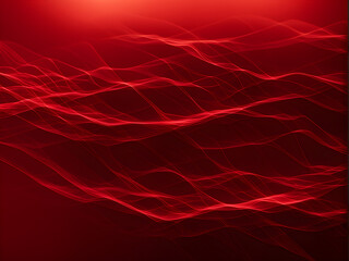 Abstract background composed of red waves and thin curves, festival celebrations, high-end product displays, leaving blank space for text