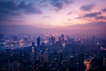 City Skyline at Dawn