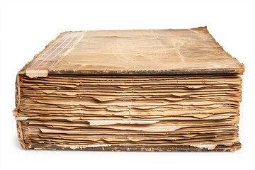 a very old book with a very thick cover