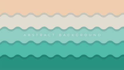 abstract green wave strips background design