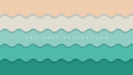 abstract green wave strips background design