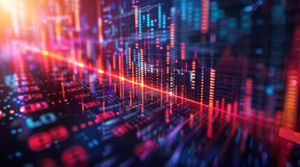 3D stock market correlation matrix, suitable for identifying potential investment relationships or portfolio adjustments