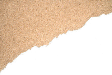 Sand border and frame isolated transparent
