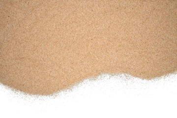 Sand border and frame isolated transparent