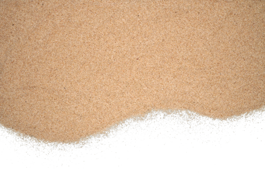 Sand border and frame isolated transparent