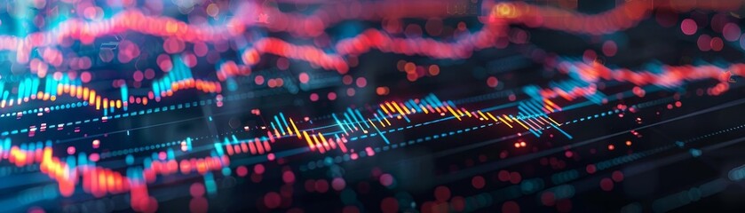 Fototapeta premium Infographicstyle stock market graph, suitable for clear and effective communication in reports and presentations