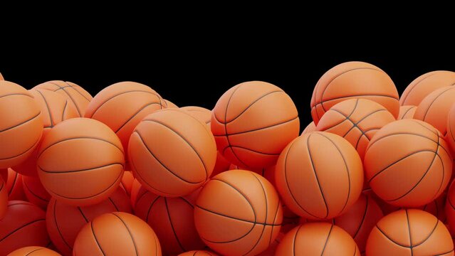 3D Animation of The Evolution of Basketball's Transition from the Fast Break | Alpha Channel
