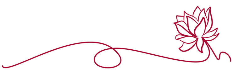 line art lotus flower for a vesak day