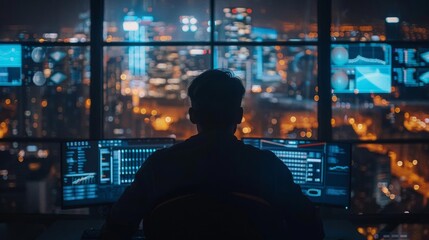 Space technology operations center, ideal for space exploration and satellite technology discussions