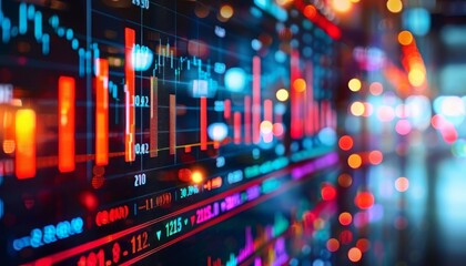 Stock market graph integrated into a news article online, suitable for contextual financial journalism