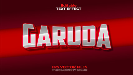 Merdeka Indonesia Garuda EPS Editable Text Effect and font can be changed