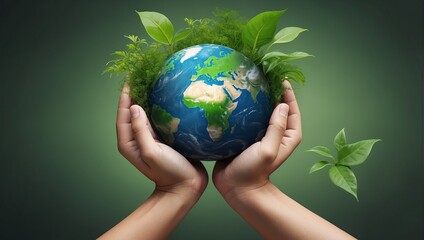 Earth Day and Environmental concept,Generative Ai.