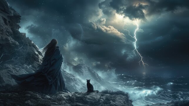 The dark clouds are rolling in and the lightning is flashing