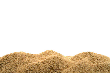 Sand pile isolated transparent