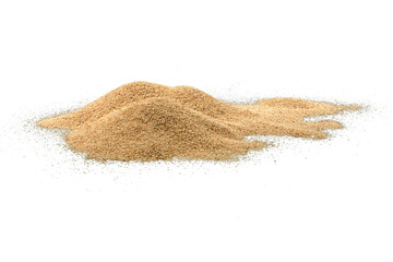 Sand pile isolated transparent