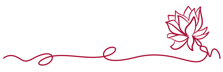 line art lotus flower for a vesak day