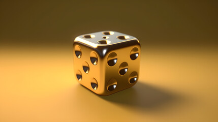 Dice gambling icon 3d