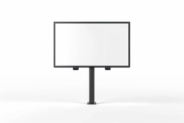Fototapeta premium a sign is standing on a metal pole