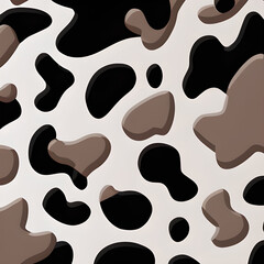 Cartoon cow print pattern