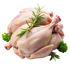 Raw chicken on Png background
