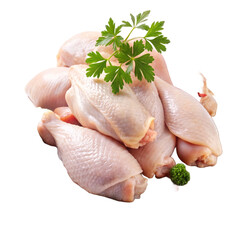 Raw chicken on Png background