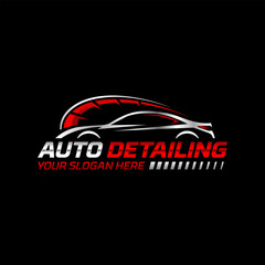 Illustration vector graphic of auto detailing services logo design