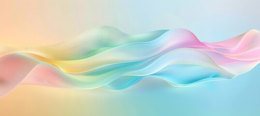 abstract pastel colorful background with waves