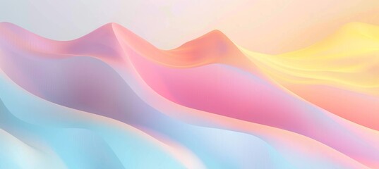 abstract pastel colorful background with waves