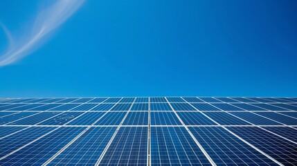 Sunset Over Solar Panels